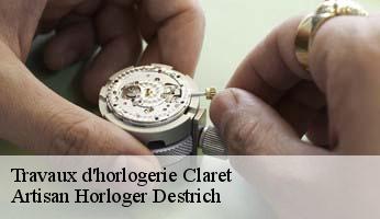 Travaux d'horlogerie  claret-05110 Artisan Horloger Destrich