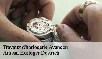 Travaux d'horlogerie  avancon-05230 Artisan Horloger Destrich