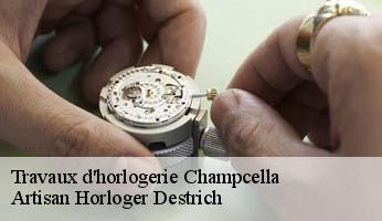 Travaux d'horlogerie  champcella-05310 Artisan Horloger Destrich