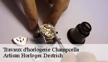 Travaux d'horlogerie  champcella-05310 Artisan Horloger Destrich