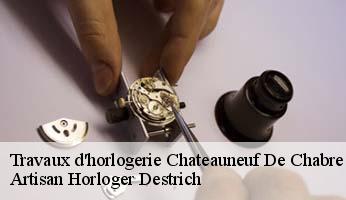 Travaux d'horlogerie  chateauneuf-de-chabre-05300 Artisan Horloger Destrich