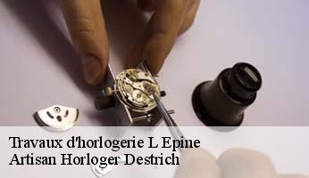 Travaux d'horlogerie  l-epine-05700 Artisan Horloger Destrich