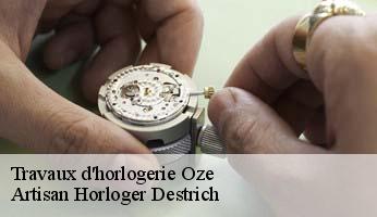 Travaux d'horlogerie  oze-05400 Artisan Horloger Destrich