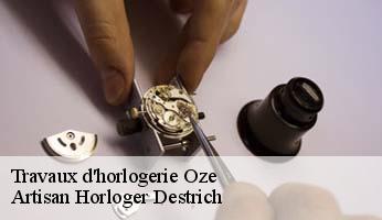 Travaux d'horlogerie  oze-05400 Artisan Horloger Destrich