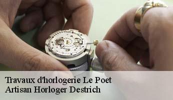 Travaux d'horlogerie  le-poet-05300 Artisan Horloger Destrich