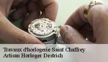 Travaux d'horlogerie  saint-chaffrey-05330 Artisan Horloger Destrich